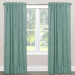 Skyline Velvet Rod Pocket/Back Tab Window Curtain Panel