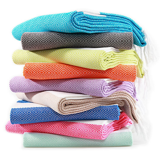 Alternate image 1 for Linum Home Textiles Diamond Pestemal Beach Towel