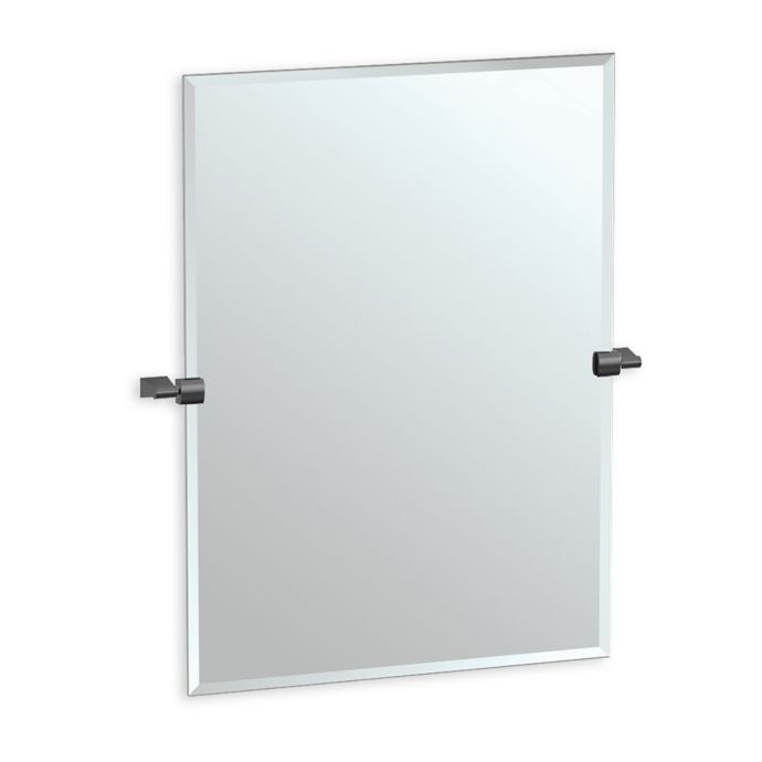Gatco Bleu 31 5 Inch X 27 75 Inch Rectangular Frameless Mirror