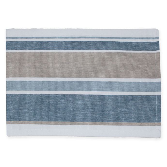 Park B. Smith® Julian Stripe Placemat in Blue Bed Bath & Beyond