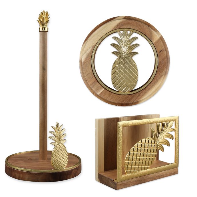 Thirstystone®-Pineapple-Acacia-Wood-Kitchen-Decor-|-Bed-...