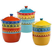 Certified International 3 Piece The Greenhouse Canister Set Multicolor 