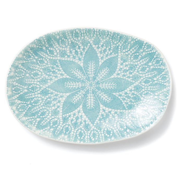 vietri lace small oval platte