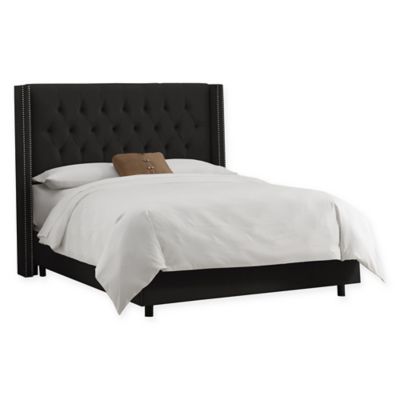 Black Tufted Bed Bath Beyond, Black Upholstered Bed Frame Full Size