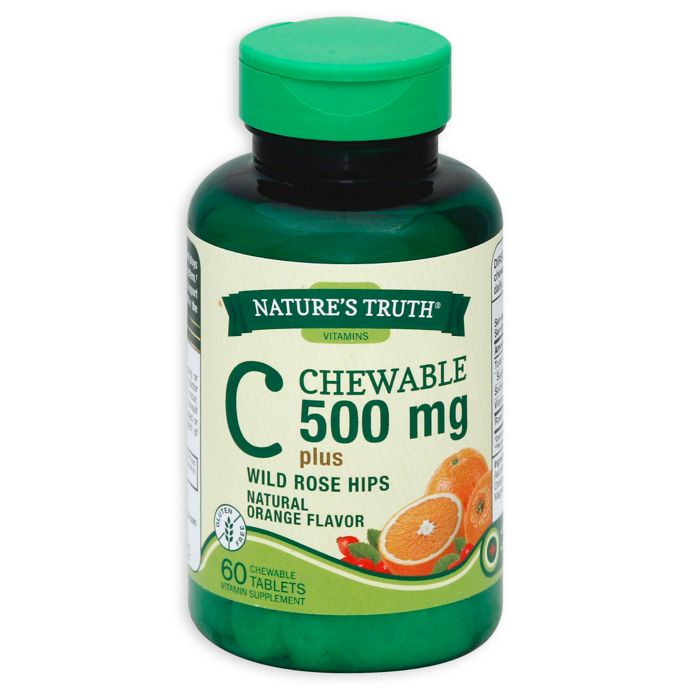 Natures Truth 60 Count Chewable Vitamin C 500 Mg Plus Wild