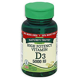 Nature's Truth® 130-Count High Potency D3 5000 IU Quick Release Softgels