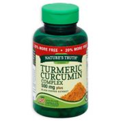 Nature's Truth&reg; 120-Count Turmeric Curcumin Complex 500mg Plus Black Pepper Extract Capsules