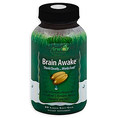 Irwin Naturals&reg; 60-Count Brain-Awake&trade; Liquid Softgels. View a larger version of this product image.