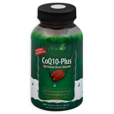Irwin Naturals&reg; 60-Count CoQ10-Plus&trade;Liquid Soft-Gels