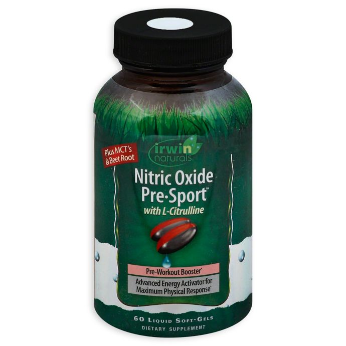 Irwin Naturals® 60Count Nitric Oxide PreSport Liquid Softgels Bed