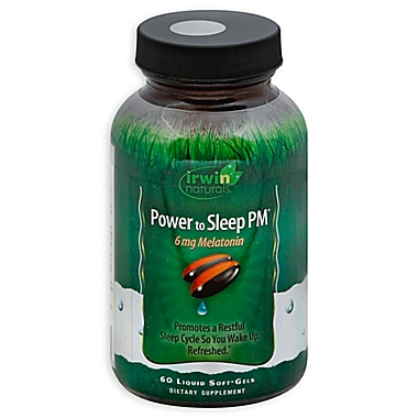 Irwin Naturals&reg; 60-Count Power To Sleep PM Melatonin Liquid Softgels. View a larger version of this product image.