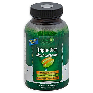 Irwin Naturals&reg; 72-Count Triple-Diet Max Accelerator&trade; Liquid Softgels. View a larger version of this product image.