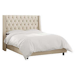 Adeline Tufted King Bed in Parchment