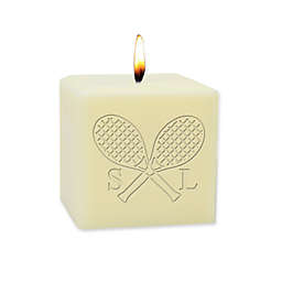 Carved Solutions Eco-Luxury Unscented Tennis Pillar Candle