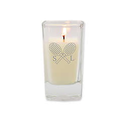Carved Solutions Eco-Luxury Collection Tennis Soy Jar Candle in White