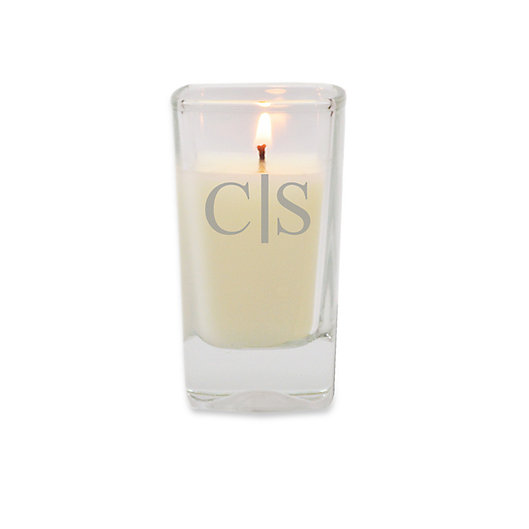 Alternate image 1 for Carved Solutions Eco Luxury Collection Vertical Divide Soy Jar Candle in White