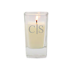 Carved Solutions Eco Luxury Collection Vertical Divide Soy Jar Candle in White