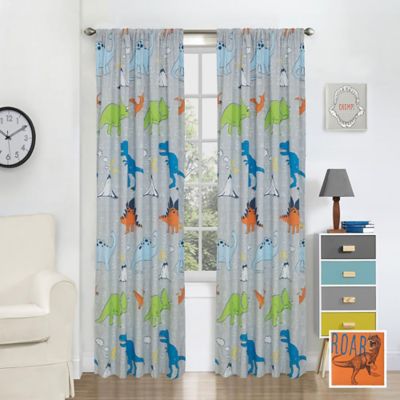 Springs Home Dino Curtain Valance Window Topper 84" x 15"  Dinosaurs Kids Opened 