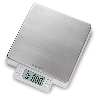 Salter&reg; High Precision Stainless Steel Digital Kitchen Food Scale in White. View a larger version of this product image.