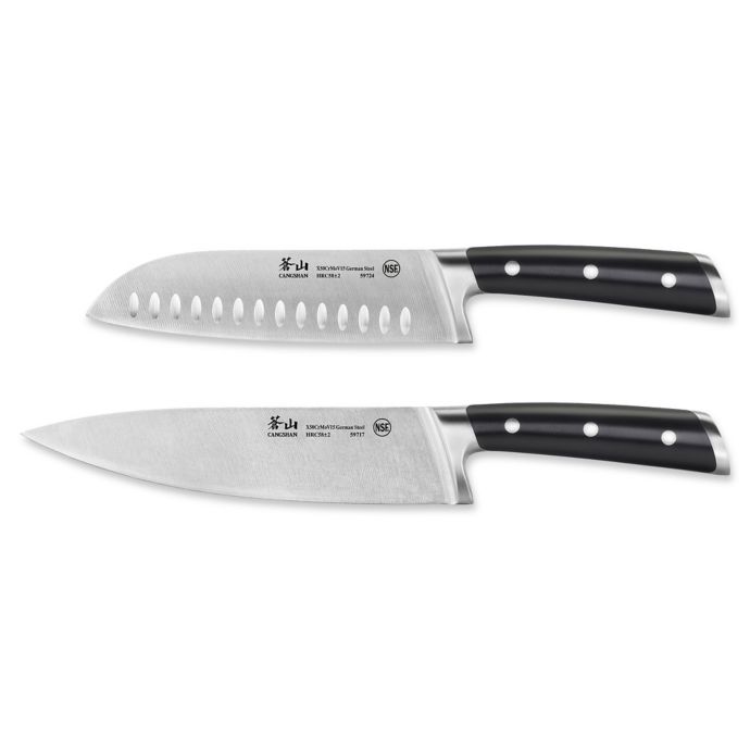 Cangshan S Series 2-Piece Santoku and Chef Knife Set | Bed Bath & Beyond