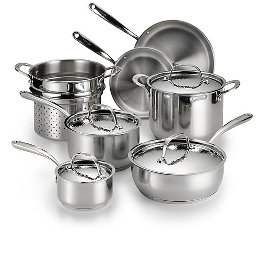 Alternate image 1 for Lagostina Luminosa Stainless Steel 11-Piece Cookware Set