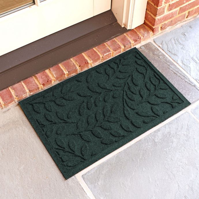 Weather Guard™ Brittney Leaf 18Inch x 28Inch Door Mat Bed Bath & Beyond