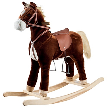 Happy Trails Rocking Horse in Brown. View a larger version of this product image.