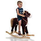 Alternate image 1 for Happy Trails Rocking Horse in Brown