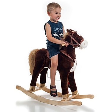 Happy Trails Rocking Horse in Brown. View a larger version of this product image.