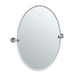 Gatco® Zone 26.5-Inch x 24-Inch Oval Frameless Mirror