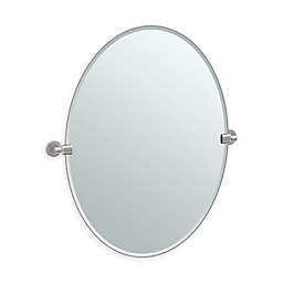 Gatco® Zone 32-Inch x 28.5-Inch Oval Frameless Mirror