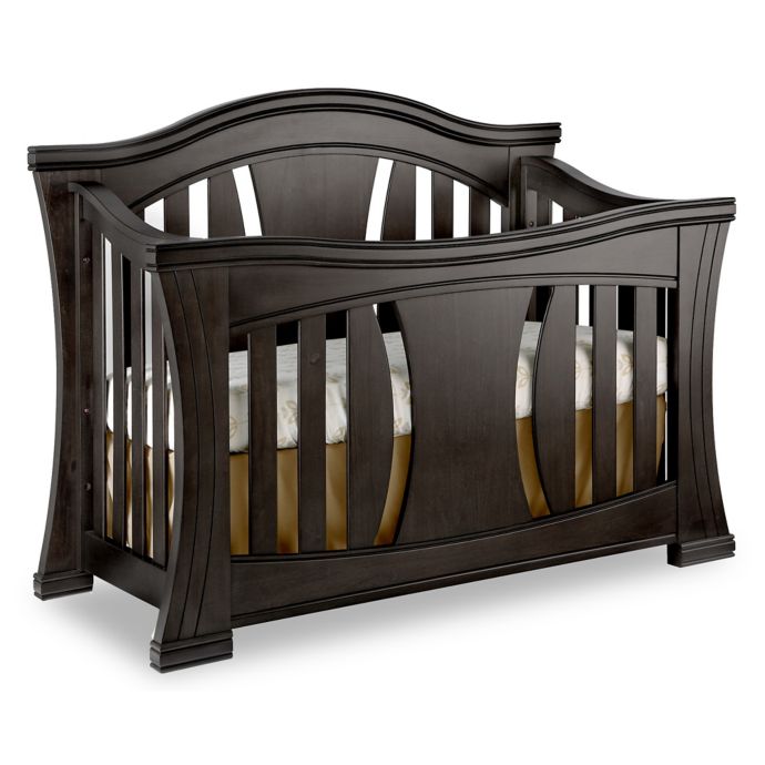 Baby Appleseed Palisade 4 In 1 Convertible Crib In Slate Bed