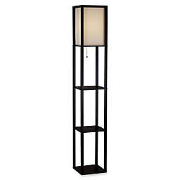 Adesso Wright Tall Floor Lamp in Black