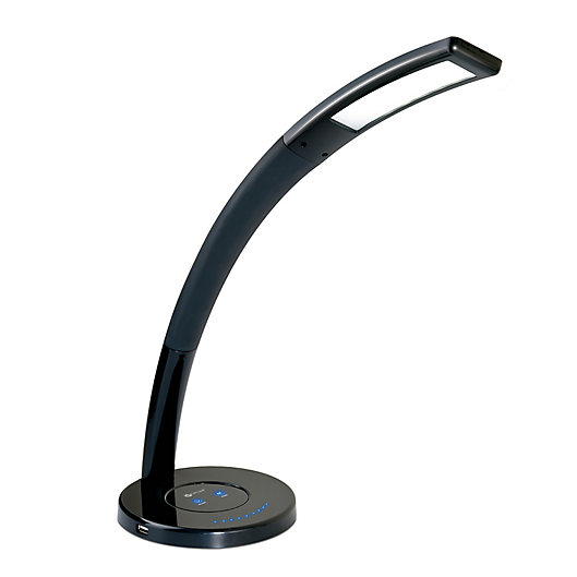 Alternate image 1 for OttLite® Cobra LED Desk Lamp with USB Port in Black
