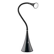 OttLite&reg; Natural Daylight LED Flex Lamp with USB Port in Black
