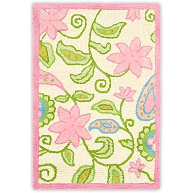 Safavieh Kids&reg; Floral Vine Rug in Ivory/Pink. View a larger version of this product image.