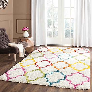 Safavieh Kids&reg; Trellis Sketch Shag Rug. View a larger version of this product image.