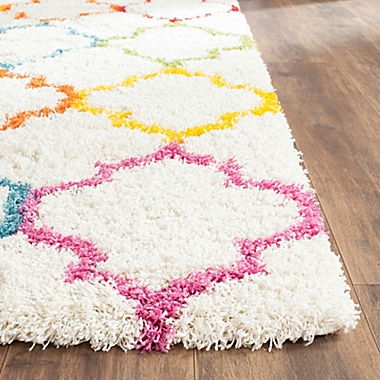 Safavieh Kids&reg; Trellis Sketch Shag Rug. View a larger version of this product image.