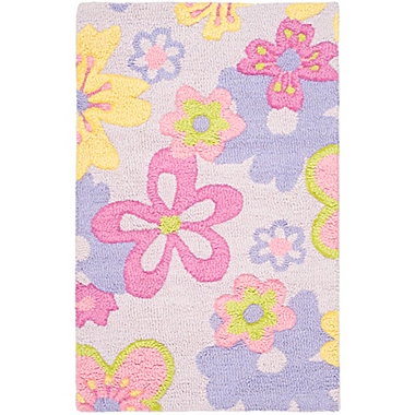 Safavieh Kids&reg; Pastel Flowers Multicolor Rug. View a larger version of this product image.