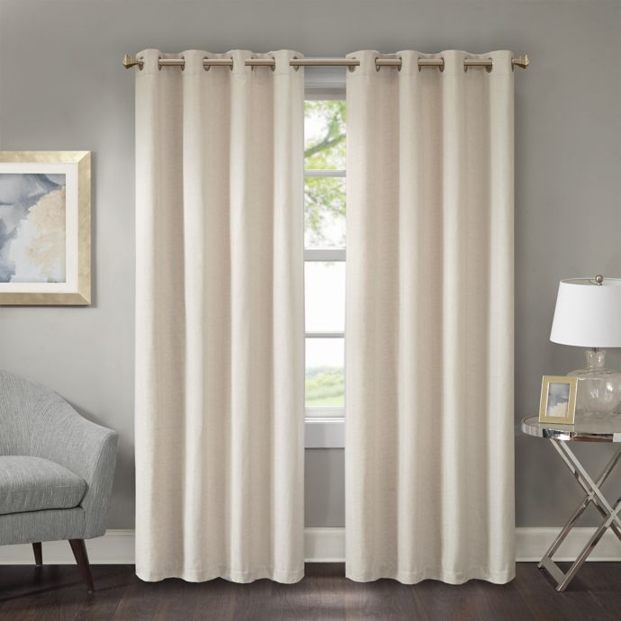 Prescott Room Darkening Grommet Window Curtain Panel Bed