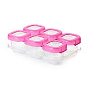 OXO Tot&reg; 6-Pack 2 oz. Baby Blocks Freezer Containers in Pink