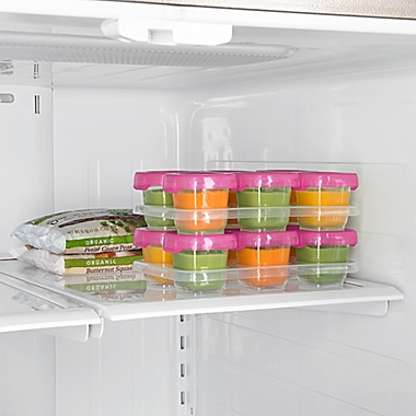 OXO Tot&reg; 6-Pack 2 oz. Baby Blocks Freezer Containers in Pink. View a larger version of this product image.