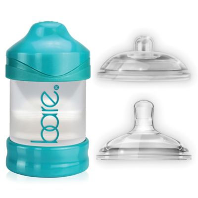 BARE&reg; 4 oz. Polypropylene Air-Free Bottle w/Easy-Latch and Perfe-Latch Nipples in Turquoise