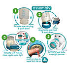 Alternate image 4 for BARE&reg; 4 oz. Polypropylene Air-Free Bottle w/Easy-Latch and Perfe-Latch Nipples in Turquoise