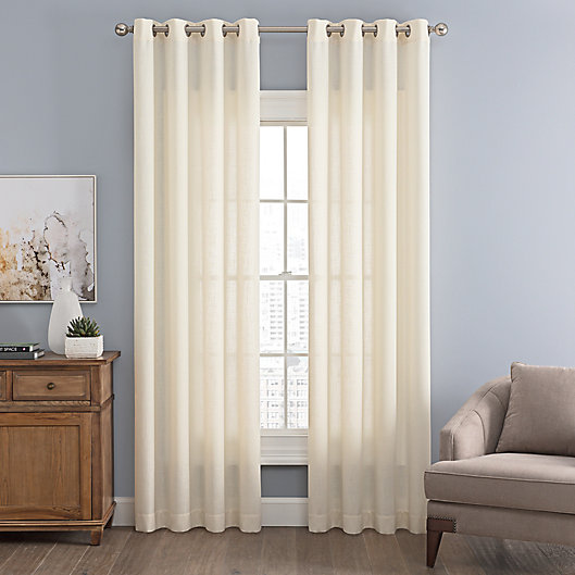 Alternate image 1 for Messina Solid Grommet Window Curtain Panel