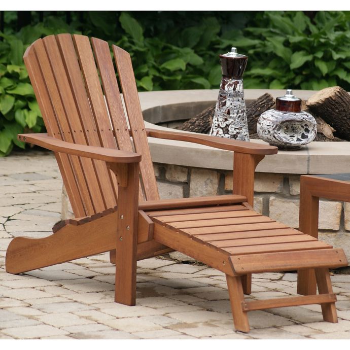 outdoor interiors® eucalyptus outdoor adirondack chair