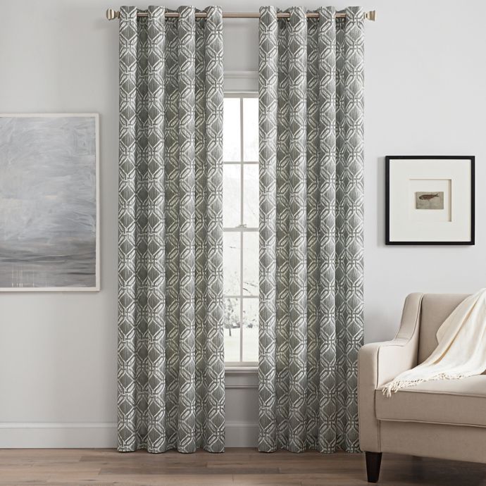 Messina Print Grommet Window Curtain Panel Bed Bath Beyond