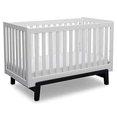 Delta Children Aster 3-in-1 Convertible Crib in White/Black. View a larger version of this product image.