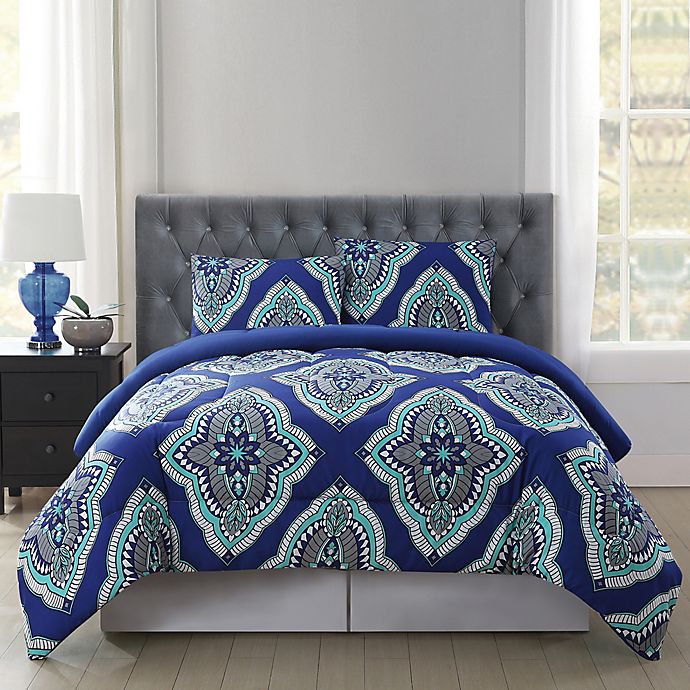 royal blue comforter set full