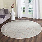 Alternate image 1 for Safavieh Amherst Vinery 7-Foot Round Area Rug in Ivory/Grey